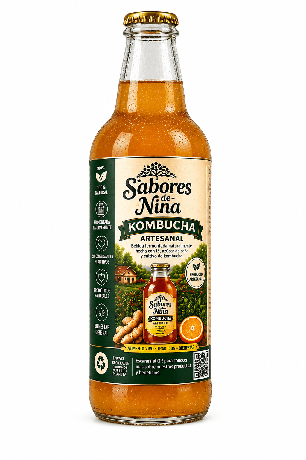 Kombucha Sabores de Nina